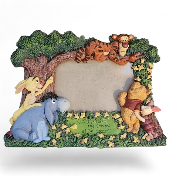 Winnie-the-Pooh Other - Vintage 1990s Disney Winnie the Pooh 3D Resin Picture Frame